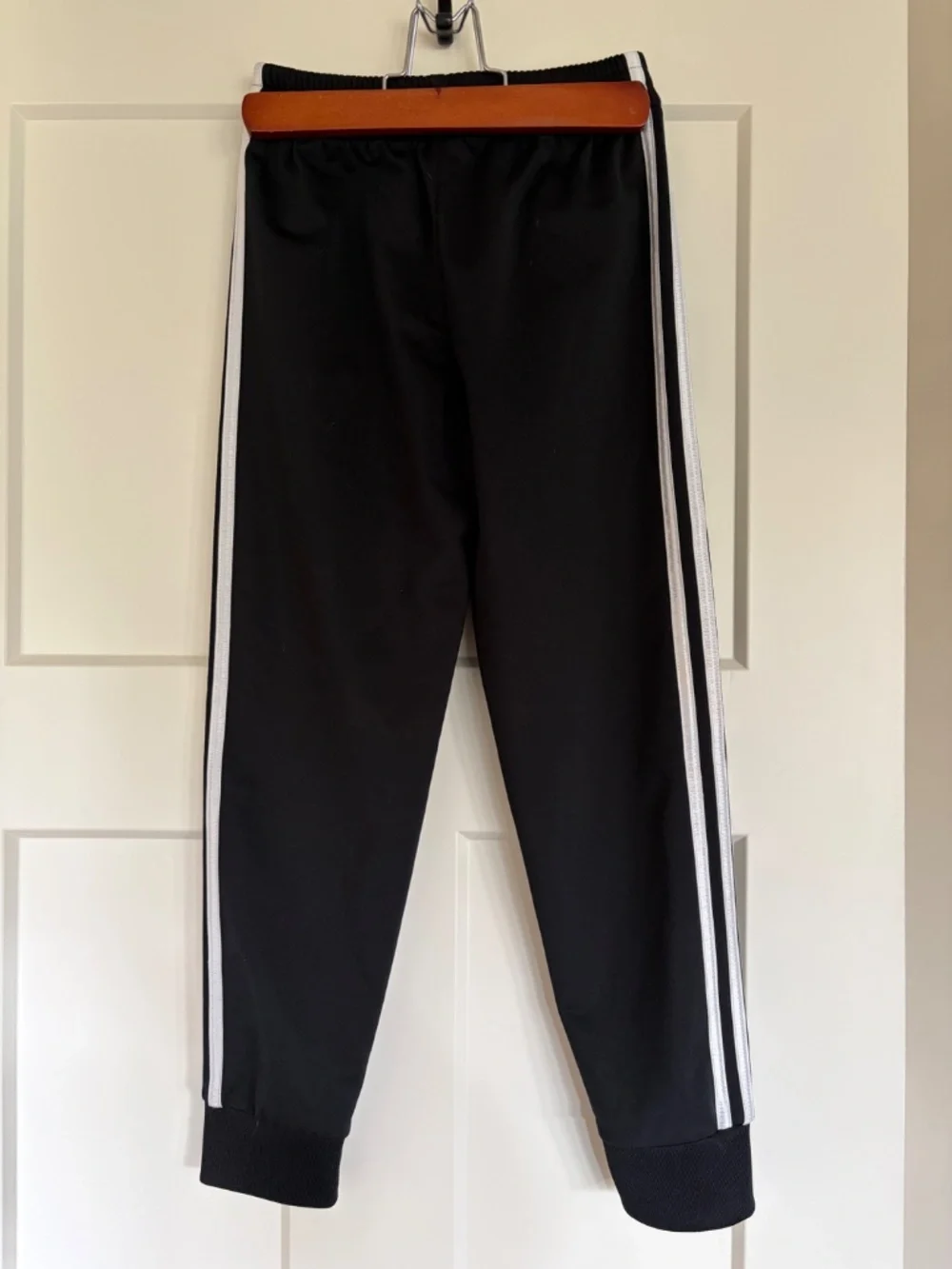 Adidas Kids Joggers track Pants Black Small EUC